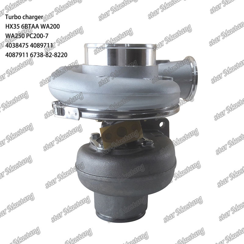 Turbocompresseur à structure intégrale HX35 6BTAA WA200 WA250 PC200-7 4038475 4089711 4087911 6738-82-8220 Partie du moteur