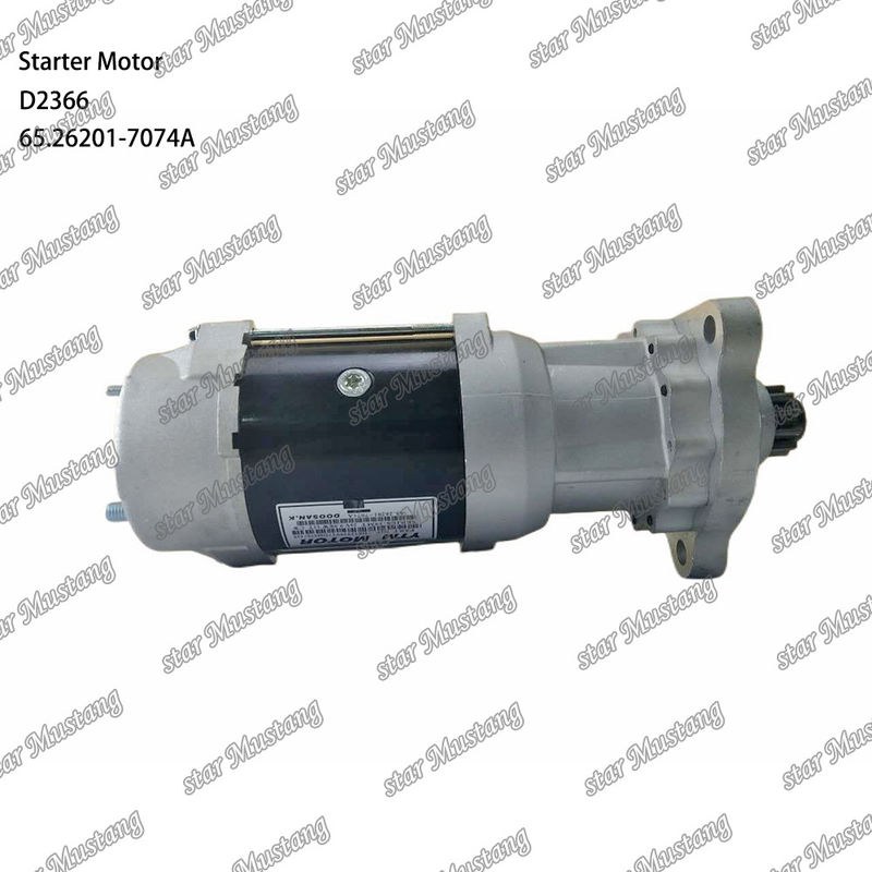 D2366 Moteur de démarrage 39MT 24V 9.0KW 11T 65.26201-7074A Pour DOOSAN DAEWOO pièces détachées de moteur