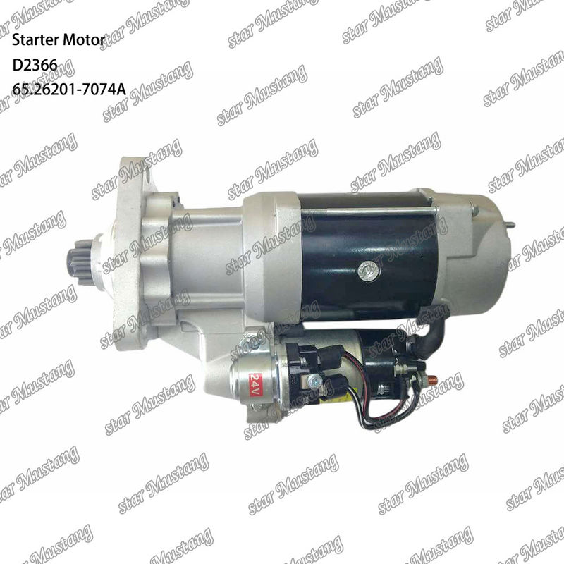 D2366 Moteur de démarrage 39MT 24V 9.0KW 11T 65.26201-7074A Pour DOOSAN DAEWOO pièces détachées de moteur