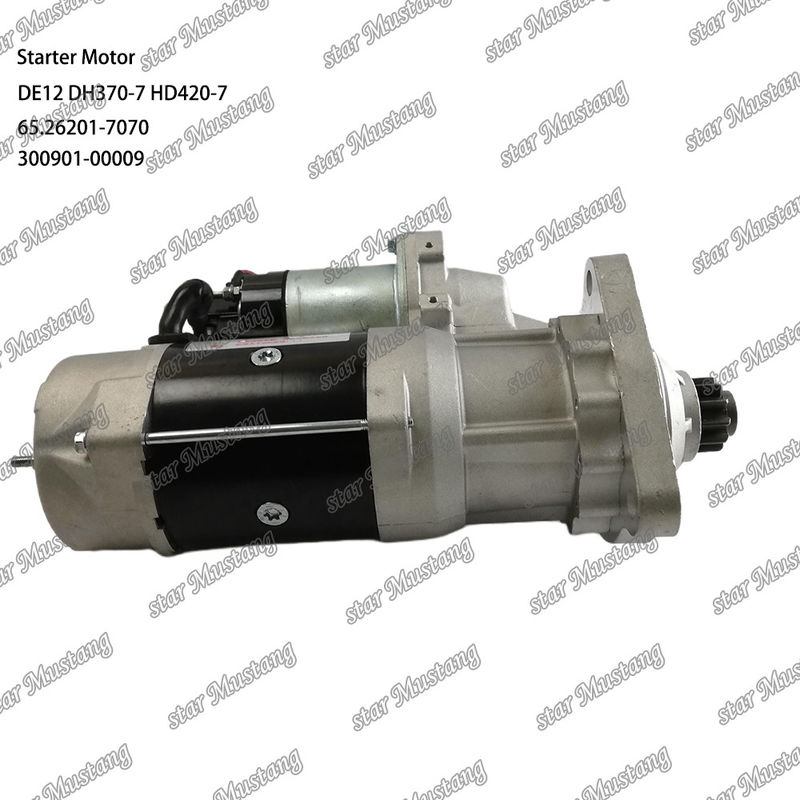 DE12 DH370-7 HD420-7 Moteur de démarrage 24V 11T 9KW 65.26201-7070 300901-00009 Pour les pièces détachées du moteur DOOSAN DAEWOO