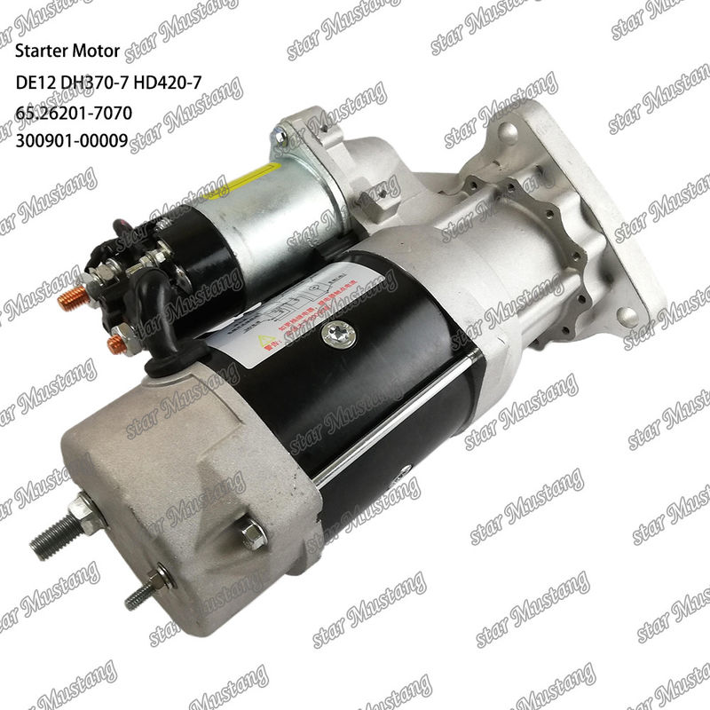 DE12 DH370-7 HD420-7 Moteur de démarrage 24V 11T 9KW 65.26201-7070 300901-00009 Pour les pièces détachées du moteur DOOSAN DAEWOO