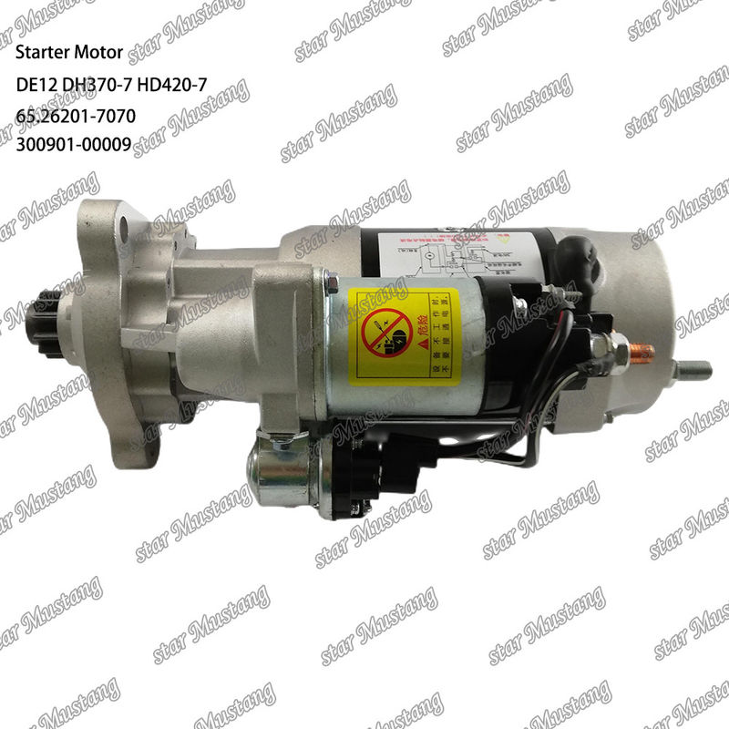 DE12 DH370-7 HD420-7 Moteur de démarrage 24V 11T 9KW 65.26201-7070 300901-00009 Pour les pièces détachées du moteur DOOSAN DAEWOO