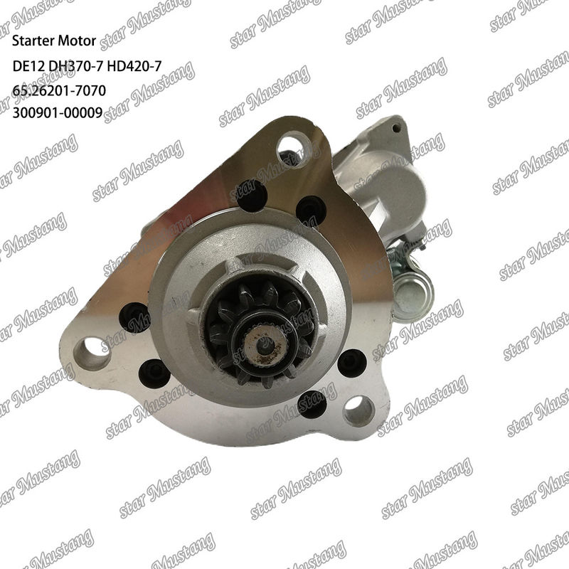 DE12 DH370-7 HD420-7 Moteur de démarrage 24V 11T 9KW 65.26201-7070 300901-00009 Pour les pièces détachées du moteur DOOSAN DAEWOO