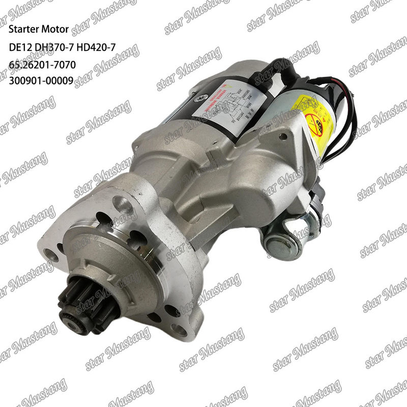 DE12 DH370-7 HD420-7 Moteur de démarrage 24V 11T 9KW 65.26201-7070 300901-00009 Pour les pièces détachées du moteur DOOSAN DAEWOO