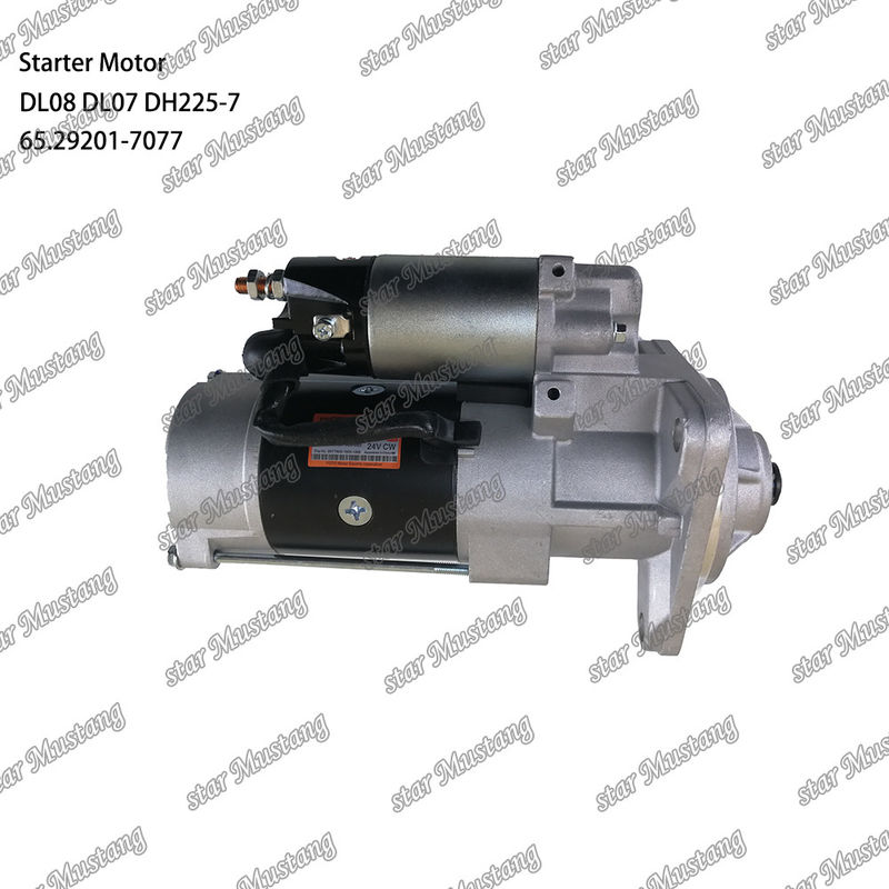 DL08 DL07 DH225-7 Moteur de démarrage 24V 11T 5.5KW 65.29201-7077 Pour les pièces détachées du moteur DOOSAN DAEWOO