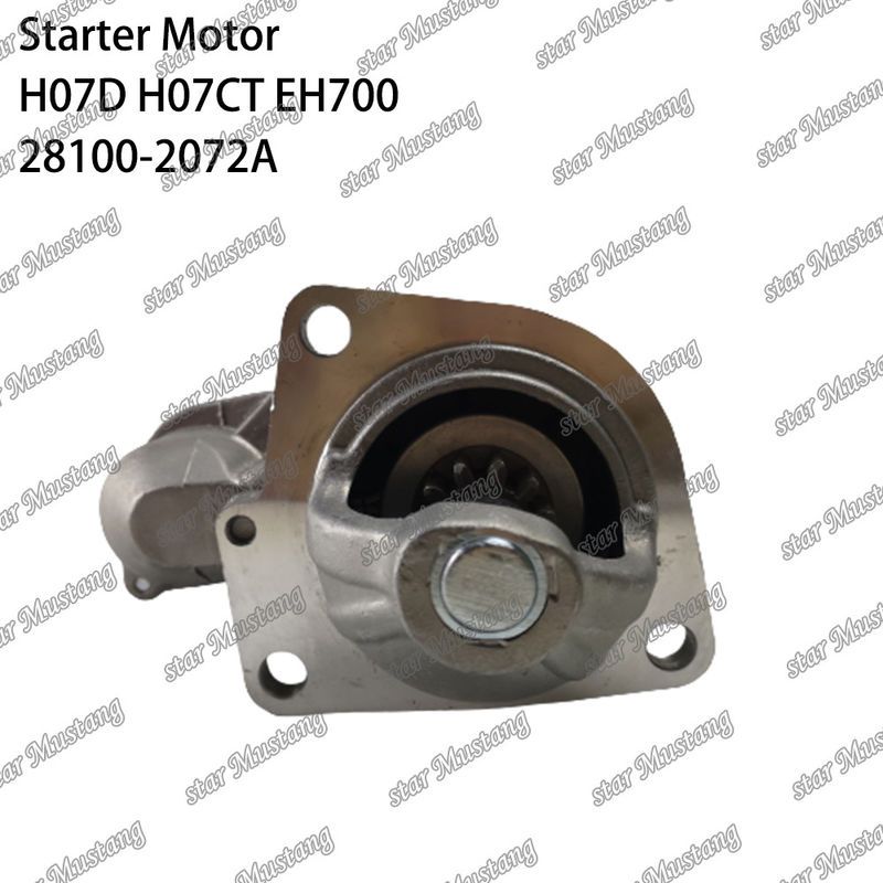 H07D H07CT EH700 EX220-5 Moteur de démarrage 24V 11T 5.5KW 28100-2072A 28100-1443A 28100-2271 Pour les pièces détachées du moteur HINO