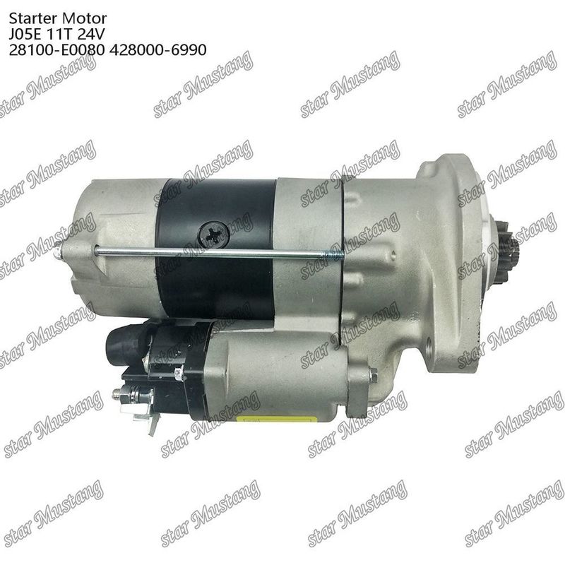 J05E Moteur de démarrage 11T 24V 28100-E0080 428000-6990 Pour pièces détachées de moteur HINO