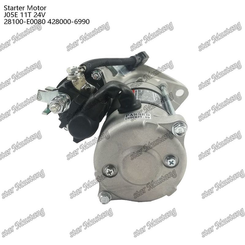 J05E Moteur de démarrage 11T 24V 28100-E0080 428000-6990 Pour pièces détachées de moteur HINO