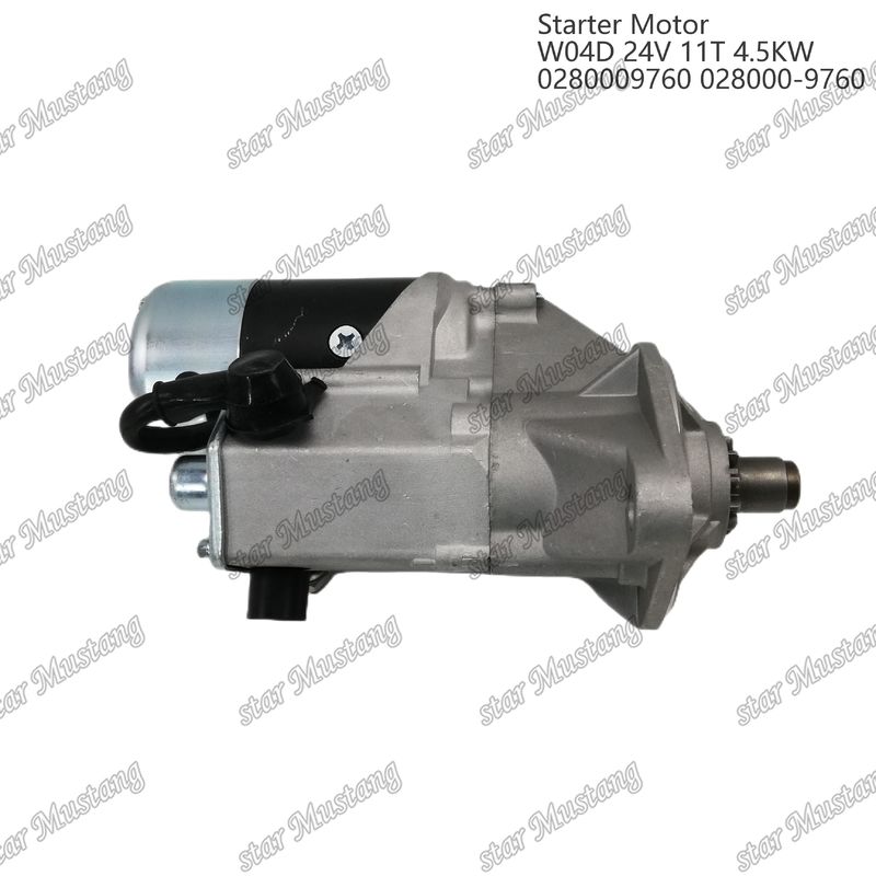 W04D Moteur de démarrage 24V 11T 4.5KW 0280009760 028000-9760 Pour pièces détachées de moteur HINO