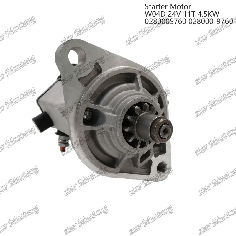 W04D Moteur de démarrage 24V 11T 4.5KW 0280009760 028000-9760 Pour pièces détachées de moteur HINO