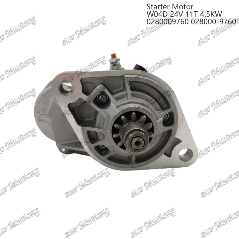 W04D Moteur de démarrage 24V 11T 4.5KW 0280009760 028000-9760 Pour pièces détachées de moteur HINO