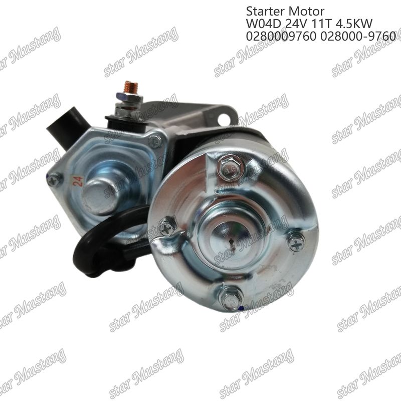W04D Moteur de démarrage 24V 11T 4.5KW 0280009760 028000-9760 Pour pièces détachées de moteur HINO