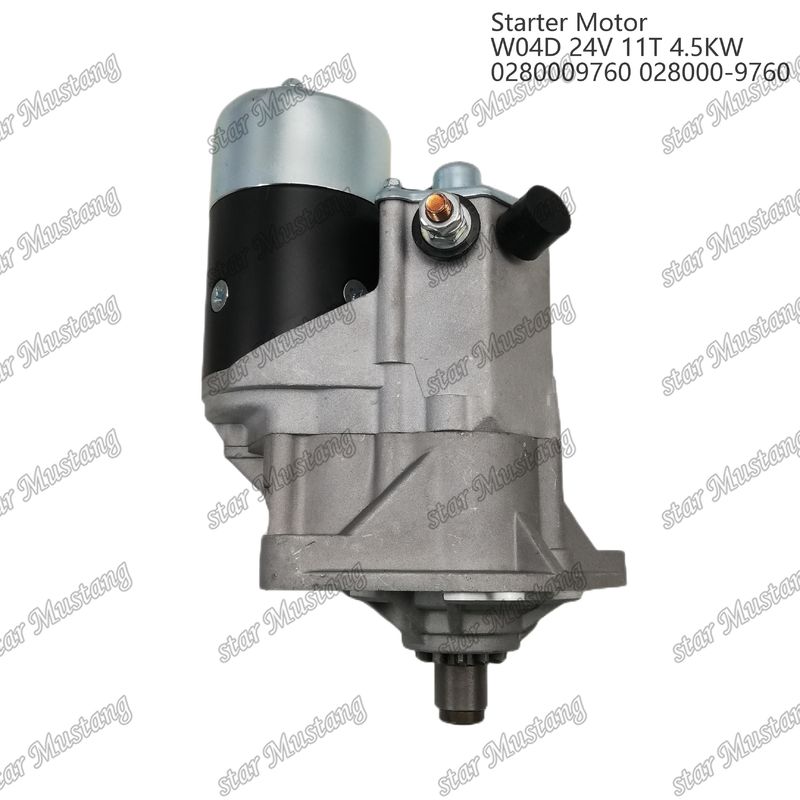 W04D Moteur de démarrage 24V 11T 4.5KW 0280009760 028000-9760 Pour pièces détachées de moteur HINO