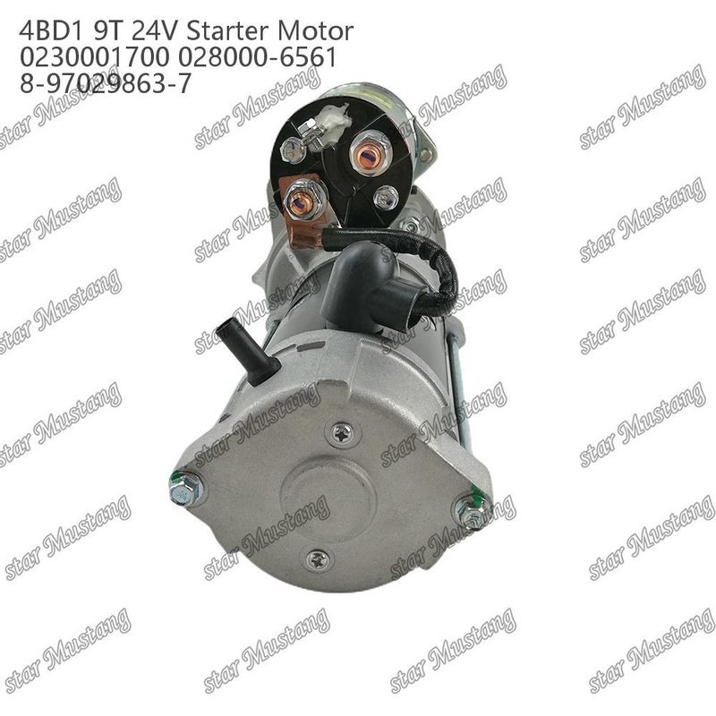 4BD1 Moteur de démarrage 24V 0230001700 028000-6561 8-97029863-7 Pour les pièces détachées du moteur ISUZU