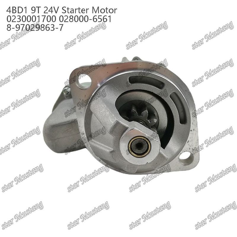 4BD1 Moteur de démarrage 24V 0230001700 028000-6561 8-97029863-7 Pour les pièces détachées du moteur ISUZU