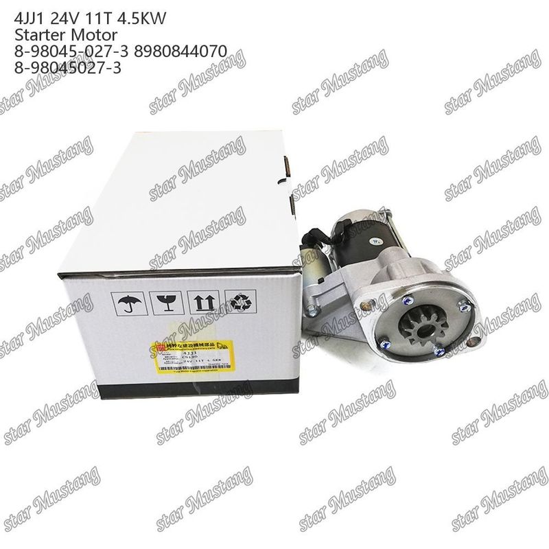 4JJ1 Moteur de démarrage 24V 11T 4.5KW 8-98045-027-3 8980844070 8-98045027-3 Pour les pièces de rechange du moteur ISUZU