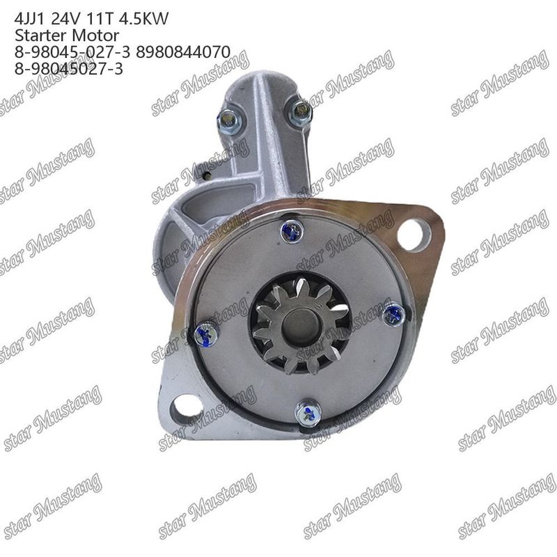 4JJ1 Moteur de démarrage 24V 11T 4.5KW 8-98045-027-3 8980844070 8-98045027-3 Pour les pièces de rechange du moteur ISUZU