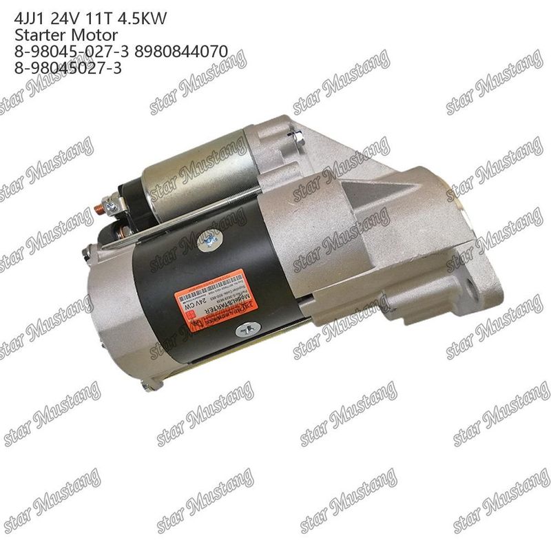 4JJ1 Moteur de démarrage 24V 11T 4.5KW 8-98045-027-3 8980844070 8-98045027-3 Pour les pièces de rechange du moteur ISUZU