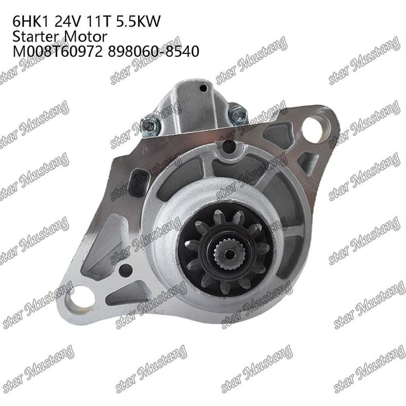 6HK1 Moteur de démarrage 24V 11T 5.5KW M008T60972 898060-8540 Pour les pièces de rechange du moteur ISUZU