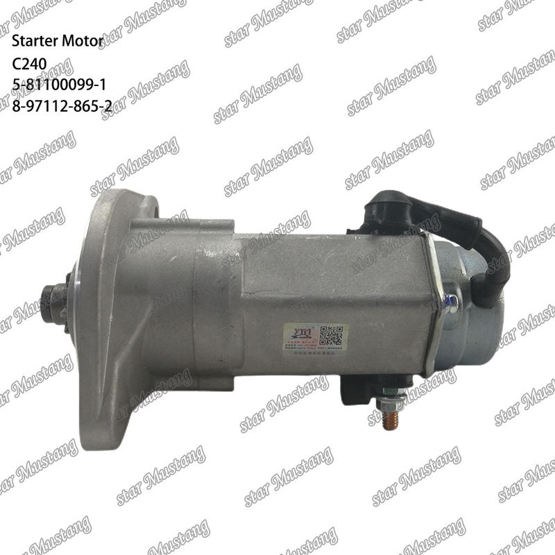 C240 Moteur de démarrage 9T 12V 5-81100099-1 8-97112-865-2 Pour les pièces de rechange du moteur ISUZU