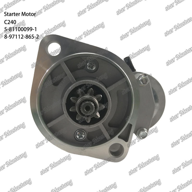 C240 Moteur de démarrage 9T 12V 5-81100099-1 8-97112-865-2 Pour les pièces de rechange du moteur ISUZU