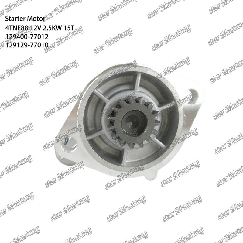 4TNE88 Moteur moteur de démarrage 12V 2,5KW 15T 129400-77012 129129-77010 Pour YANMAR pièces détachées moteur