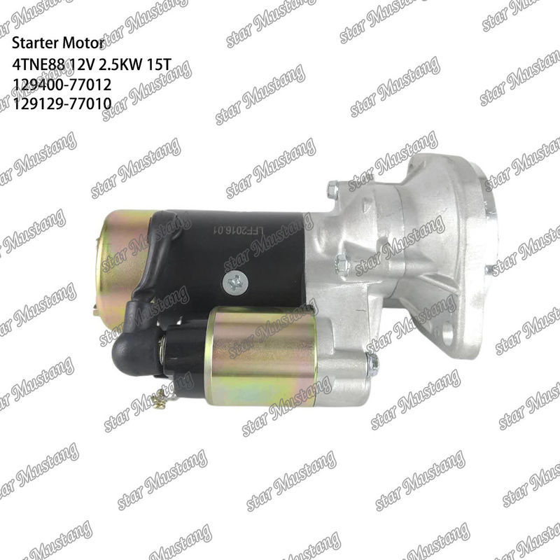 4TNE88 Moteur moteur de démarrage 12V 2,5KW 15T 129400-77012 129129-77010 Pour YANMAR pièces détachées moteur