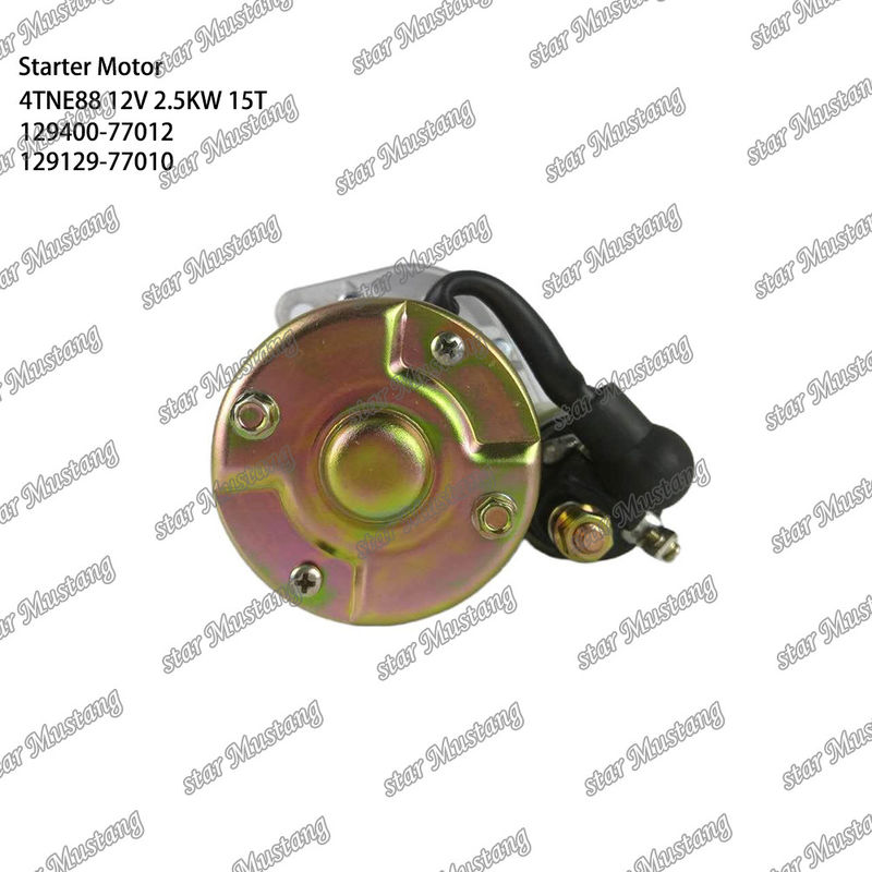 4TNE88 Moteur moteur de démarrage 12V 2,5KW 15T 129400-77012 129129-77010 Pour YANMAR pièces détachées moteur
