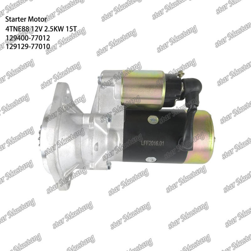 4TNE88 Moteur moteur de démarrage 12V 2,5KW 15T 129400-77012 129129-77010 Pour YANMAR pièces détachées moteur