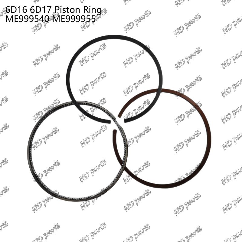 Appui en ligne anneau de piston 6D16 6D17 ME999540 ME999955 Convient pour les pièces de rechange du moteur Mitsubishi joints de cylindre
