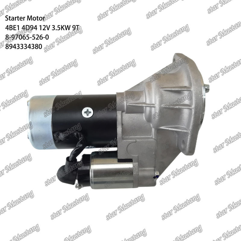 Moteur de démarrage 4BE1 4D94 12V 9T 8-97065-526-0 8943334380 Adapté pour pour les pièces de moteur Komatsu