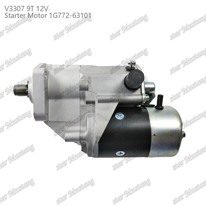 Moteur de démarrage V3307 9T 12V 1G772-63101 Adapté pour pour les pièces moteur KUBOTA