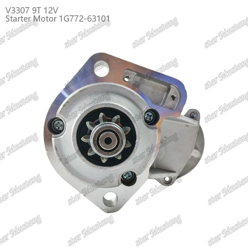 Moteur de démarrage V3307 9T 12V 1G772-63101 Adapté pour pour les pièces moteur KUBOTA