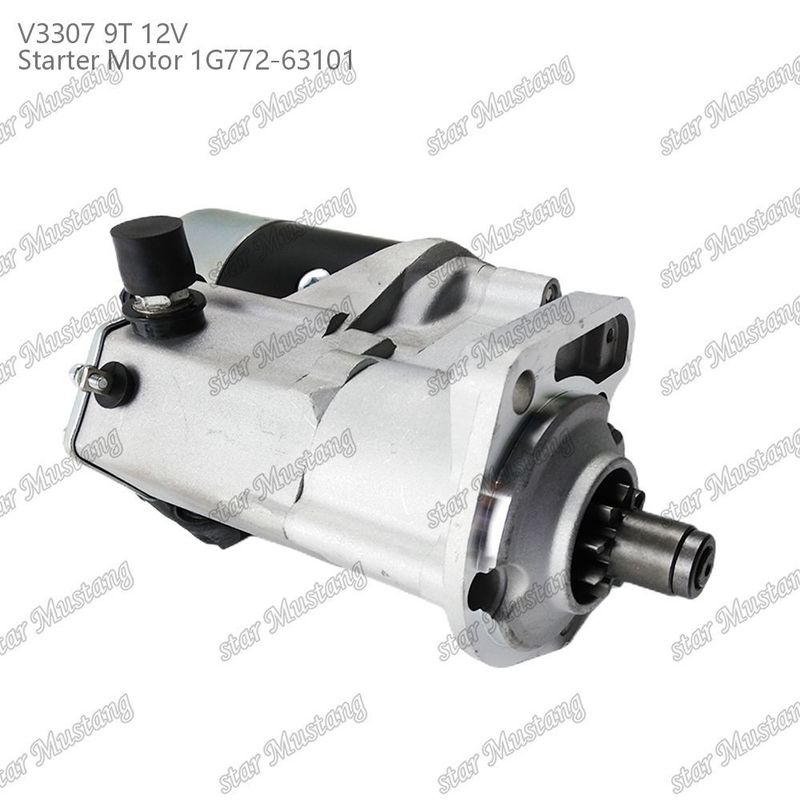 Moteur de démarrage V3307 9T 12V 1G772-63101 Adapté pour pour les pièces moteur KUBOTA
