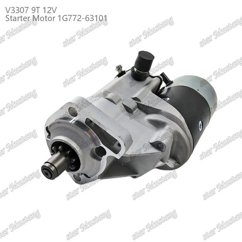 Moteur de démarrage V3307 9T 12V 1G772-63101 Adapté pour pour les pièces moteur KUBOTA