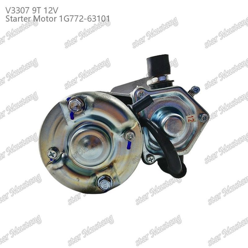 Moteur de démarrage V3307 9T 12V 1G772-63101 Adapté pour pour les pièces moteur KUBOTA